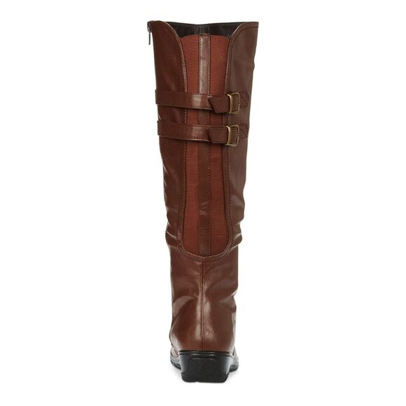 EASY STREET Womens Brown Studded Jewel Round Toe Stacked Heel Riding Boot 9.5 M - Picture 3 of 4